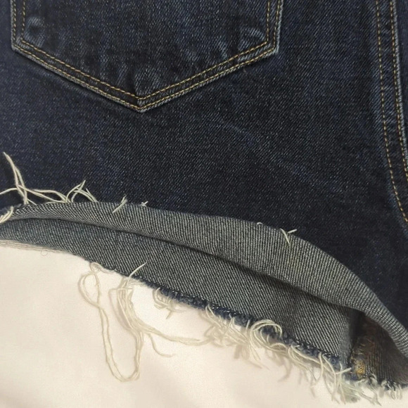 Paige Margot Denim Shorts, Color Dark Wash Size 25 - Picture 13 of 16